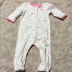 Carter's Pink and White Baby Onesie